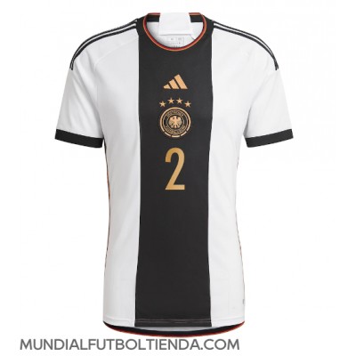 Camiseta Alemania Antonio Rudiger #2 Primera Equipación Replica Mundial 2022 mangas cortas